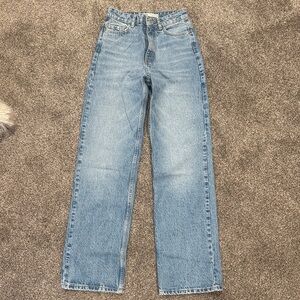 Zara Straight Leg Blue Jeans